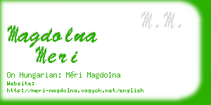 magdolna meri business card